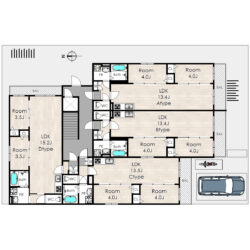 間取り平面図です。間取